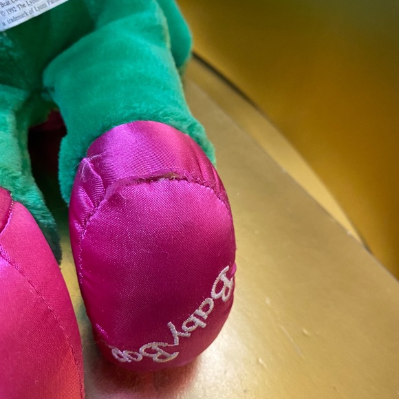 BARNEY VTG 1992 THE PURPLE DINOSAUR’S FRIEND BABY BOP PLUSH LYONS GROUP 16” - Picture 12 of 14